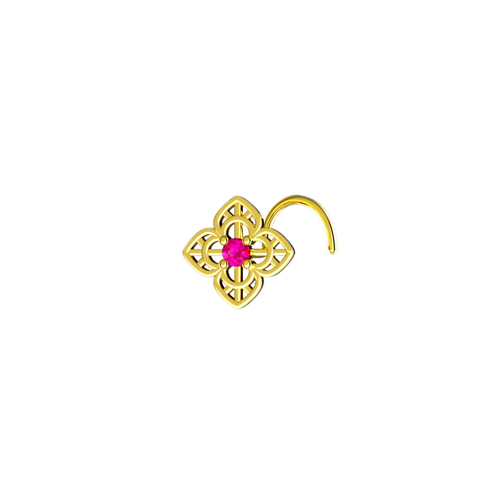 gold nose ring for women - nostril piercing gold nose jewelry