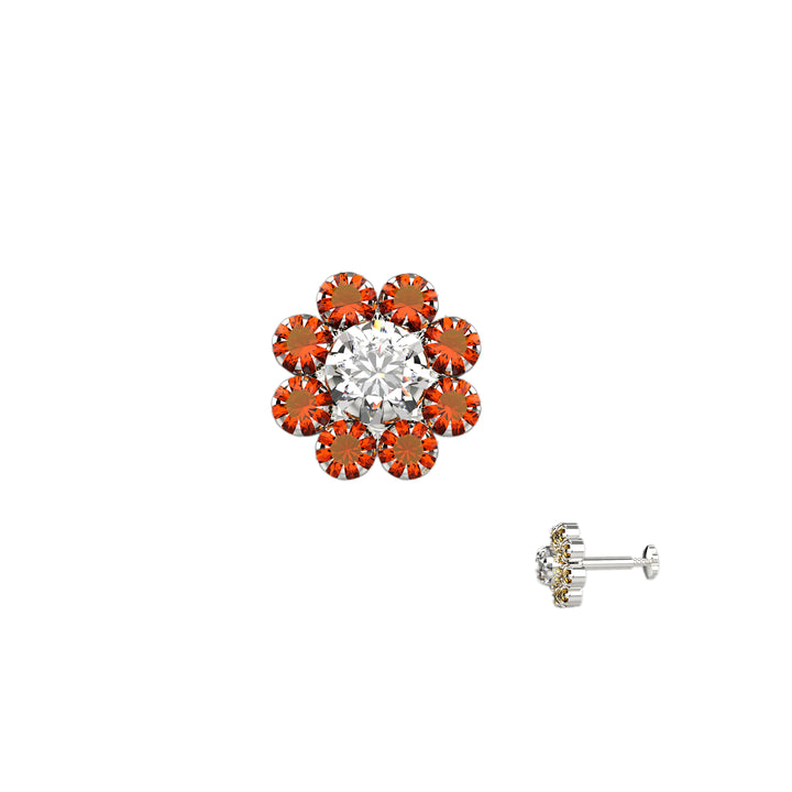 Elegant nose stud with gems