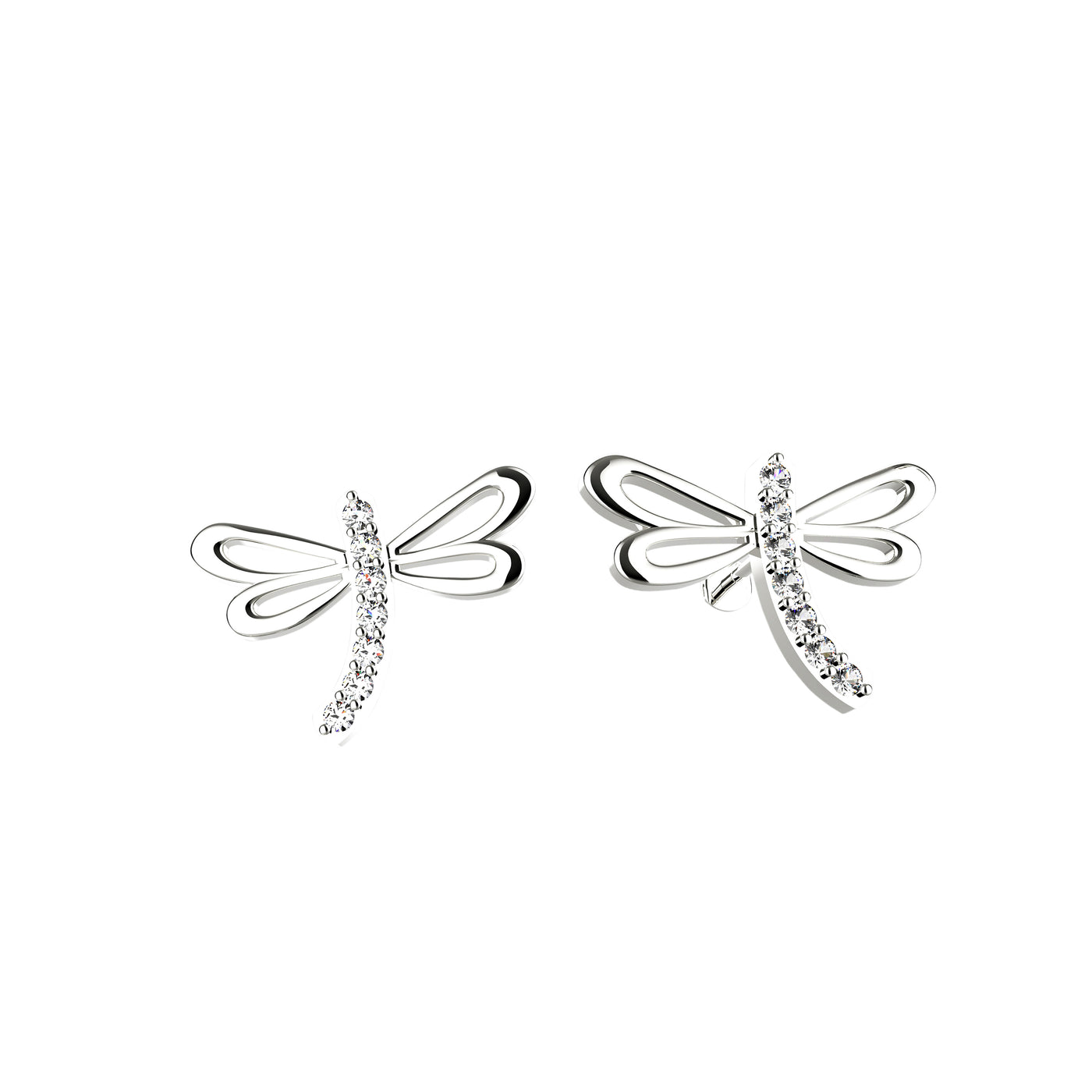 Dragonfly Stud Ear Piercing