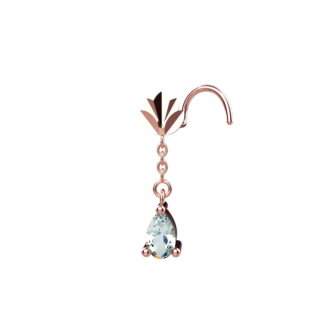 hanging nose ring design - boho dangle nose ring jewelry