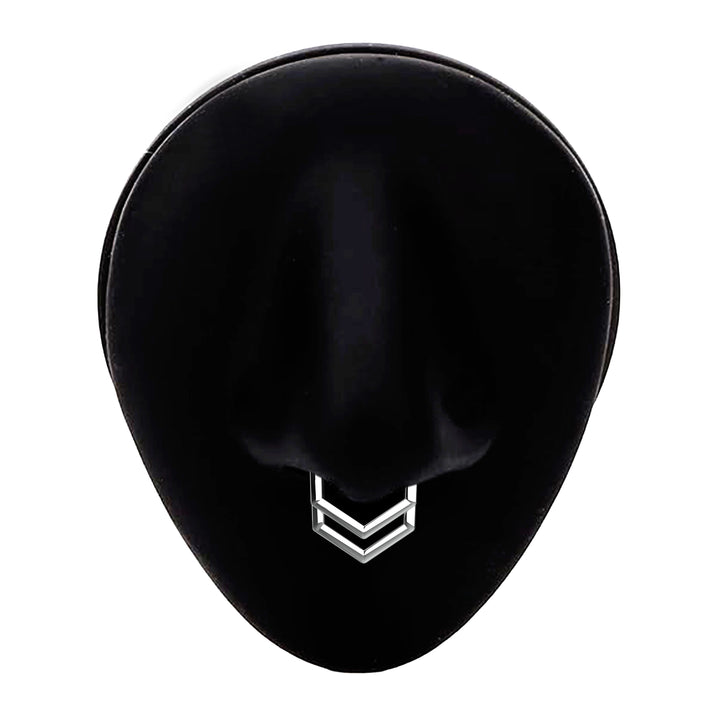 septum piercing jewelry close up
everyday septum ring for women