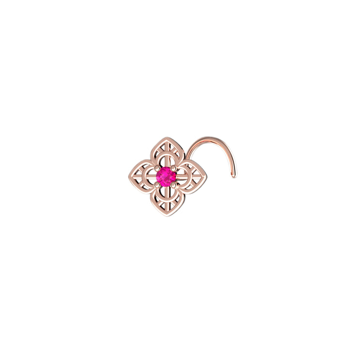 everyday gold nose piercing jewelry - simple gold nostril ring