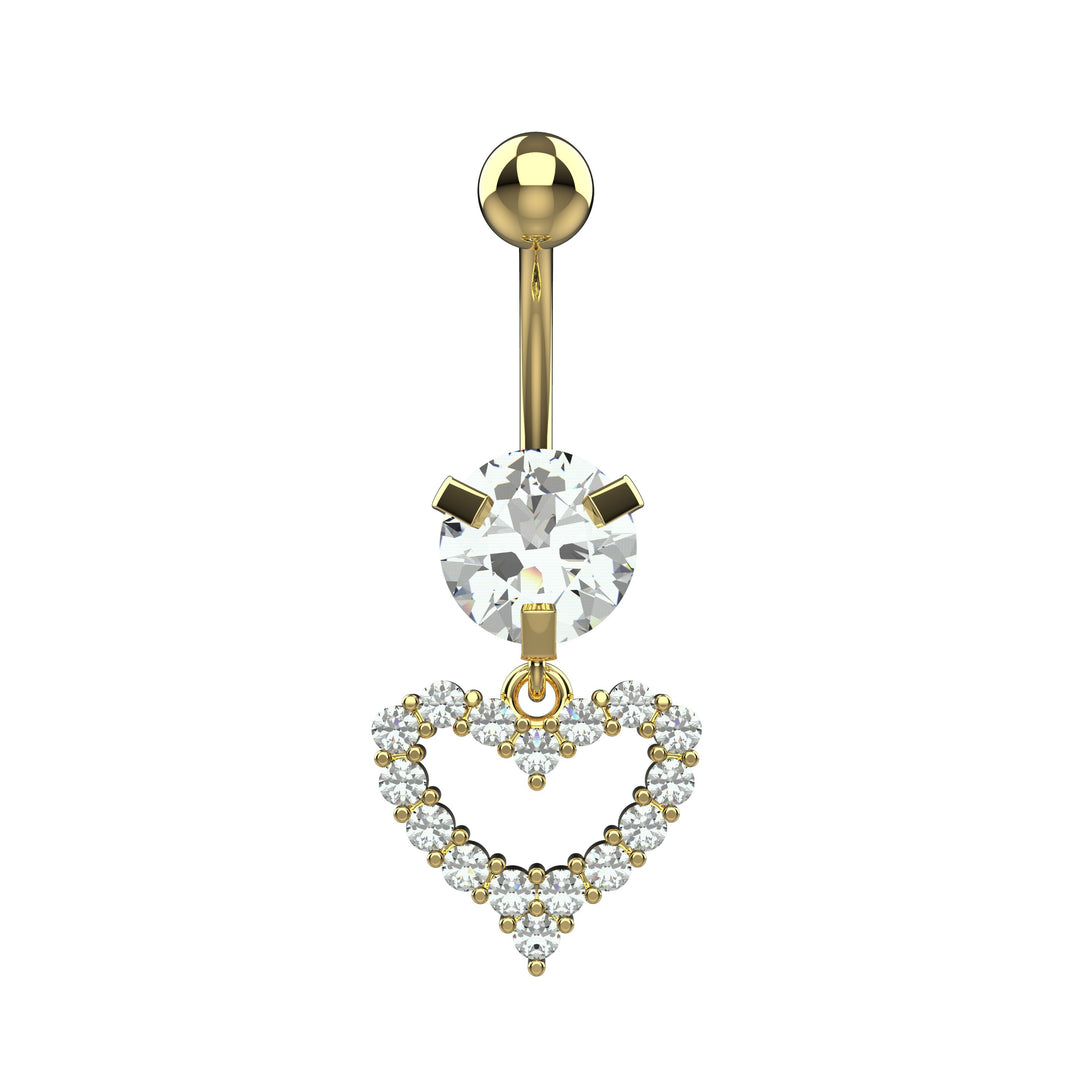 Gold Belly Ring – Belly Button Ring Piercing Jewelry