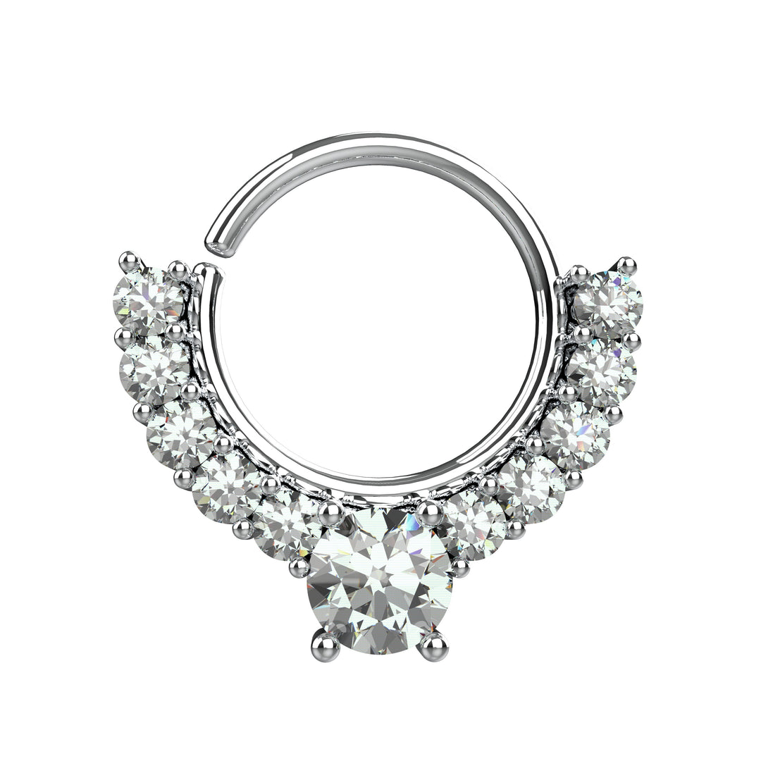 Twisted Septum Nose Ring – Spiral Nose Piercing Jewelry for Women
