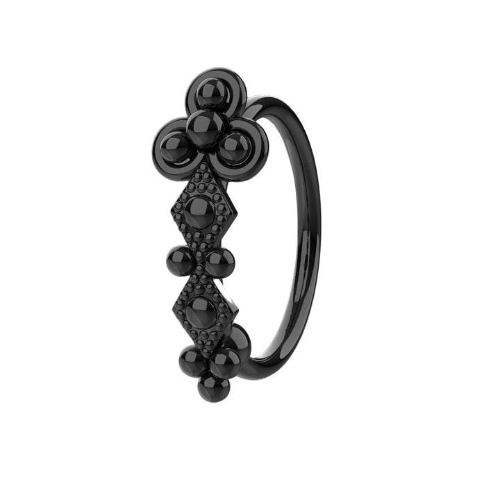 Dainty gold hoop ring