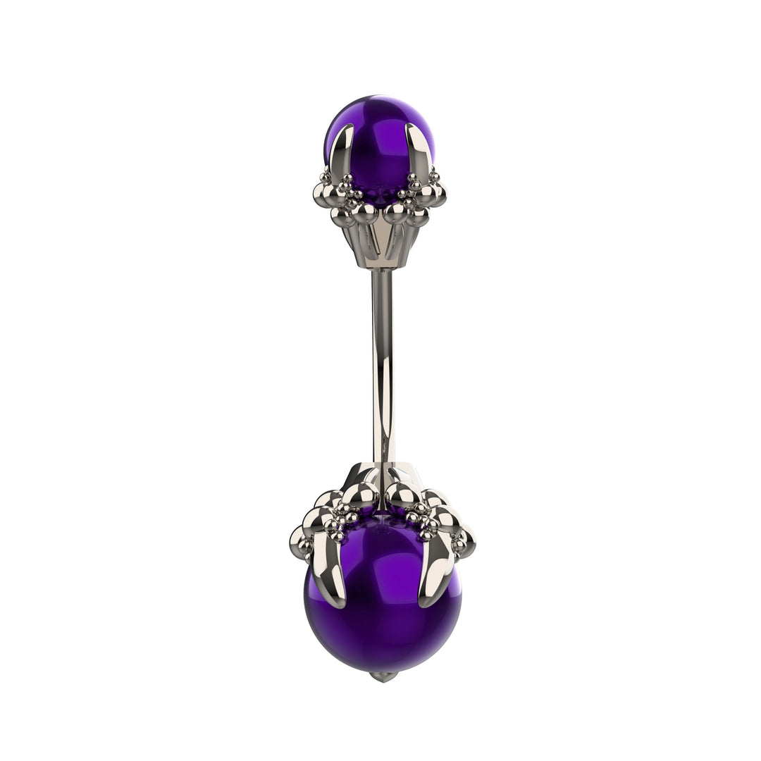 Silver belly button rings – dainty navel piercing jewelry