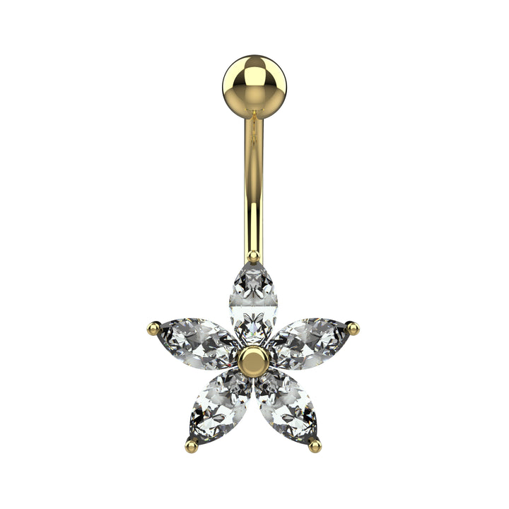 Dainty belly button ring for women