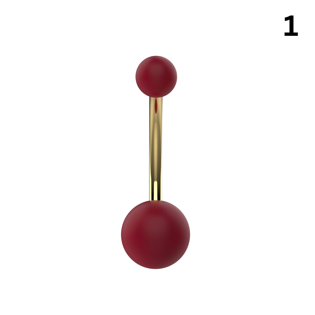 Ball Belly Ring | Stainless Steel Navel Jewelry | 9 Colors | The Ethnic Jewels