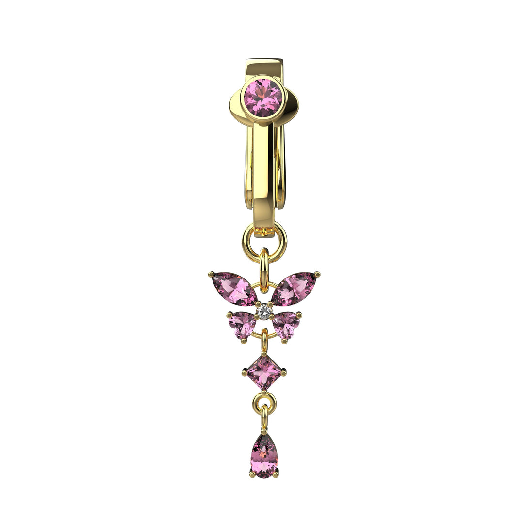 Non Piercing Belly Button Ring – Clip-On Navel Jewelry