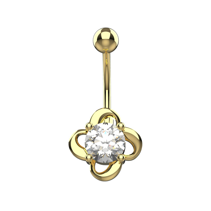 Gold Belly Ring Piercing – Trendy Belly Button Rings