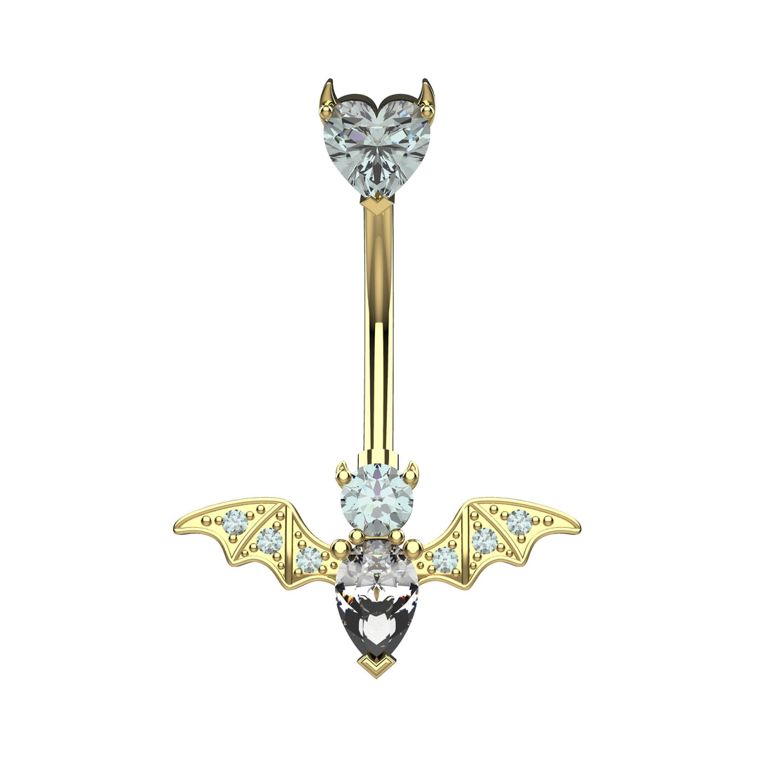 Unique belly button piercing ring - Handcrafted navel ring design
