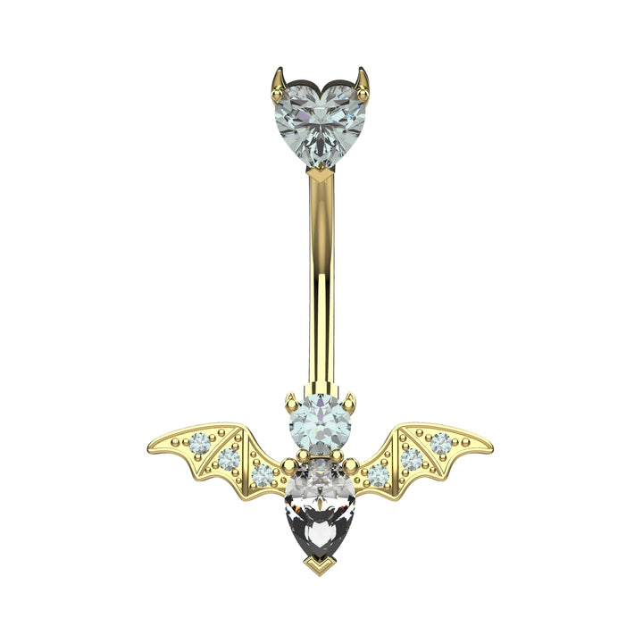 Unique belly button piercing ring - Handcrafted navel ring design