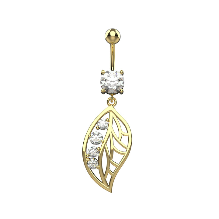 Floating navel belly ring jewelry for women