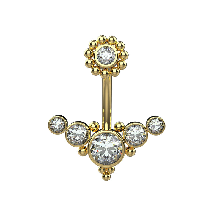 14G floating navel jewelry – for belly button piercing