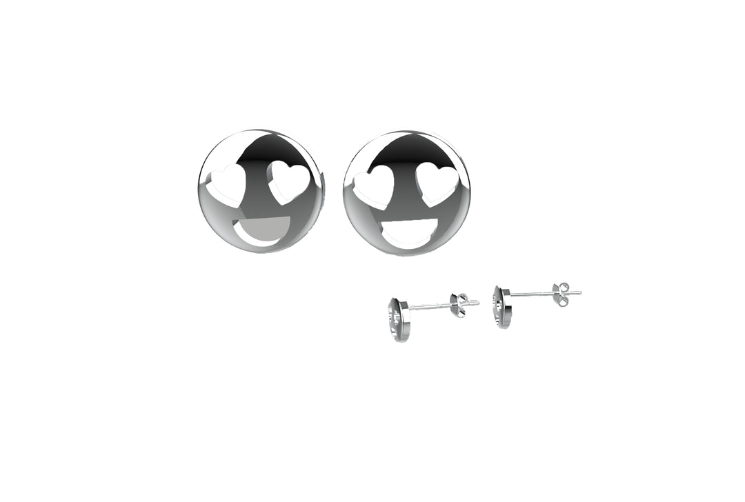 Emoji Stud Gold Earrings – Cute Dainty Earrings