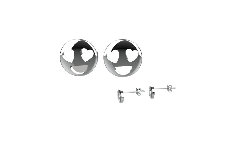 Emoji Stud Gold Earrings – Cute Dainty Earrings