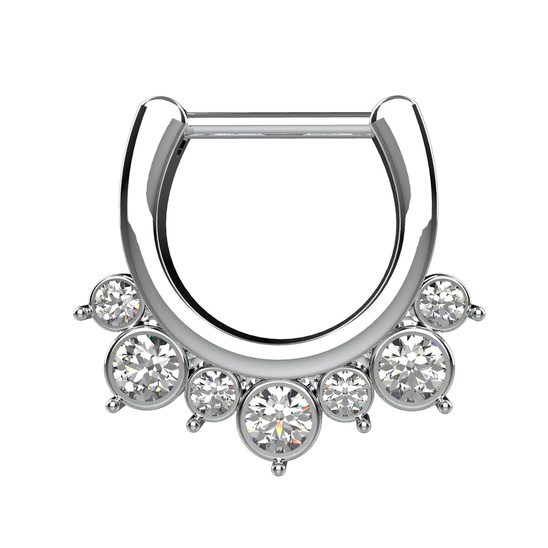 statement septum piercing jewelry - indian nose ring tribal design