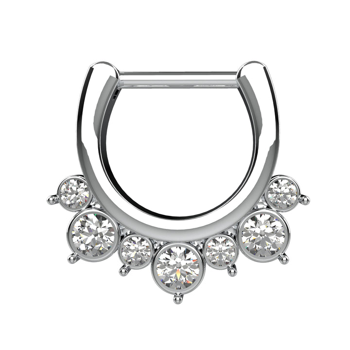 statement septum piercing jewelry - indian nose ring tribal design