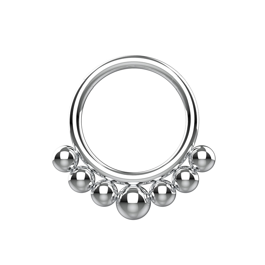 Spiral Septum Clicker Nose Ring – Minimal Nose Hoop Piercing Jewelry for Women