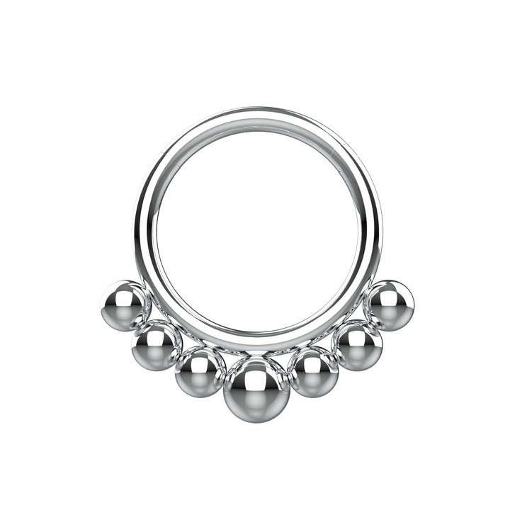 Spiral Septum Clicker Nose Ring – Minimal Nose Hoop Piercing Jewelry for Women