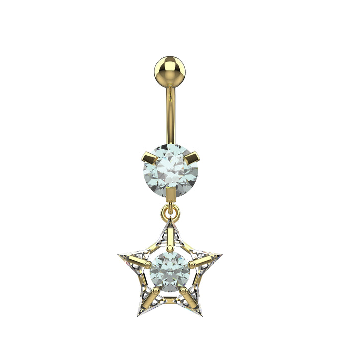 Dainty belly button ring – simple and elegant
