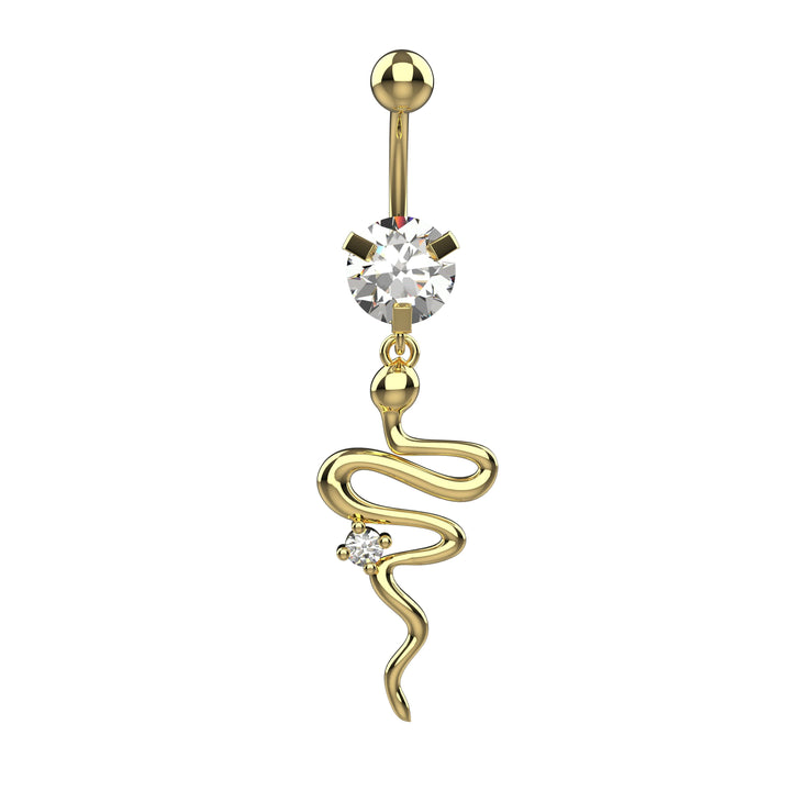 14G floating navel ring for women – elegant design