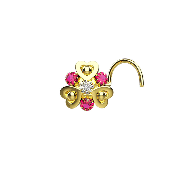 gold nose ring stud