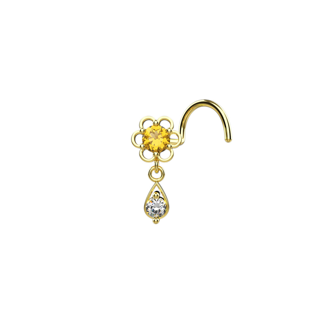 Dangling Nose Rings for Women – Nostril Piercing Jewelry, Dangle Nose Ring Design