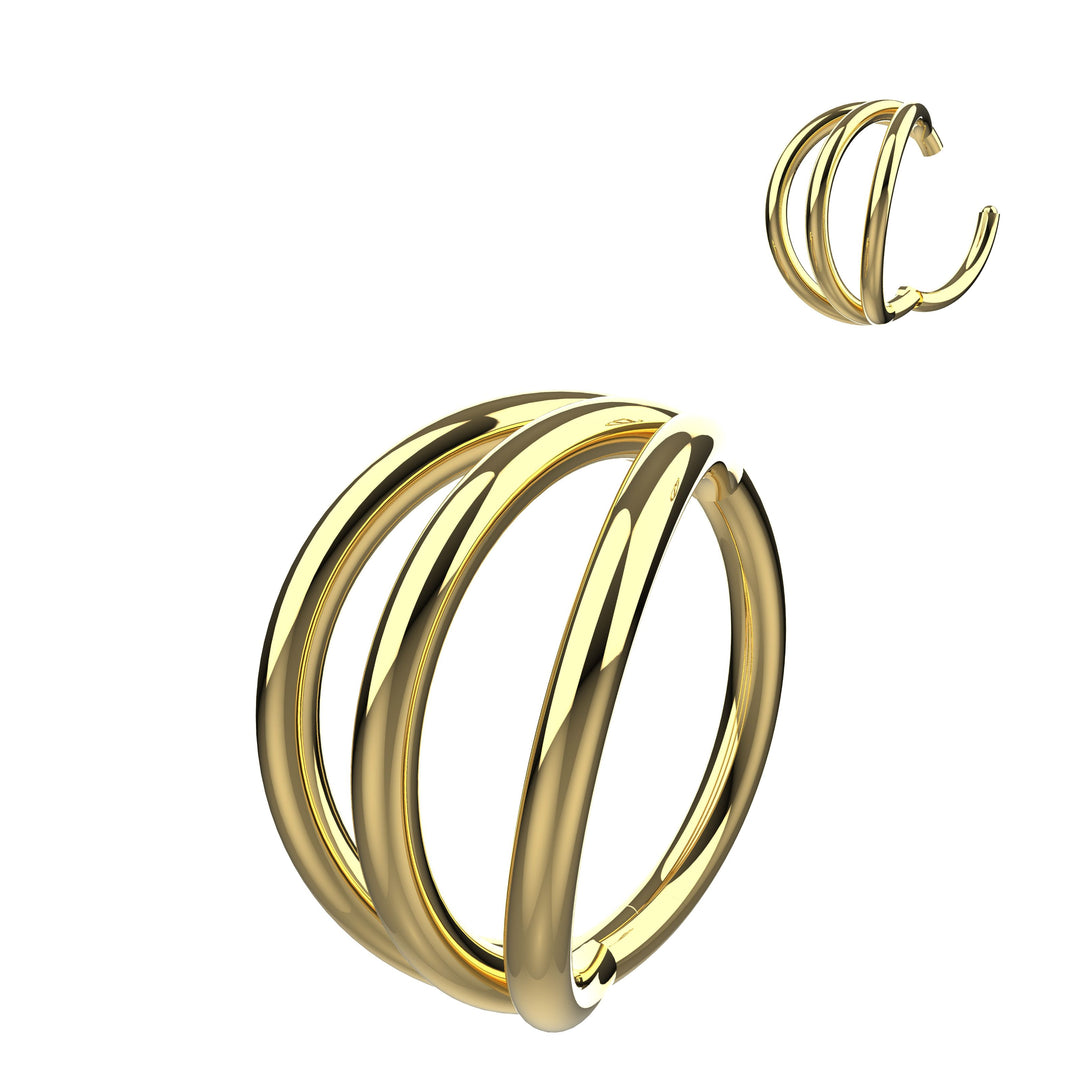 Nose Ring Hoop & Clicker Gold Hoop – Nose Piercing Jewelry for Women