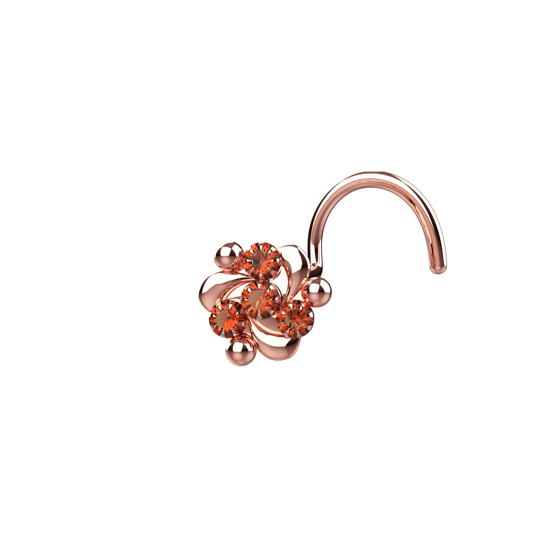 gold nose ring stud