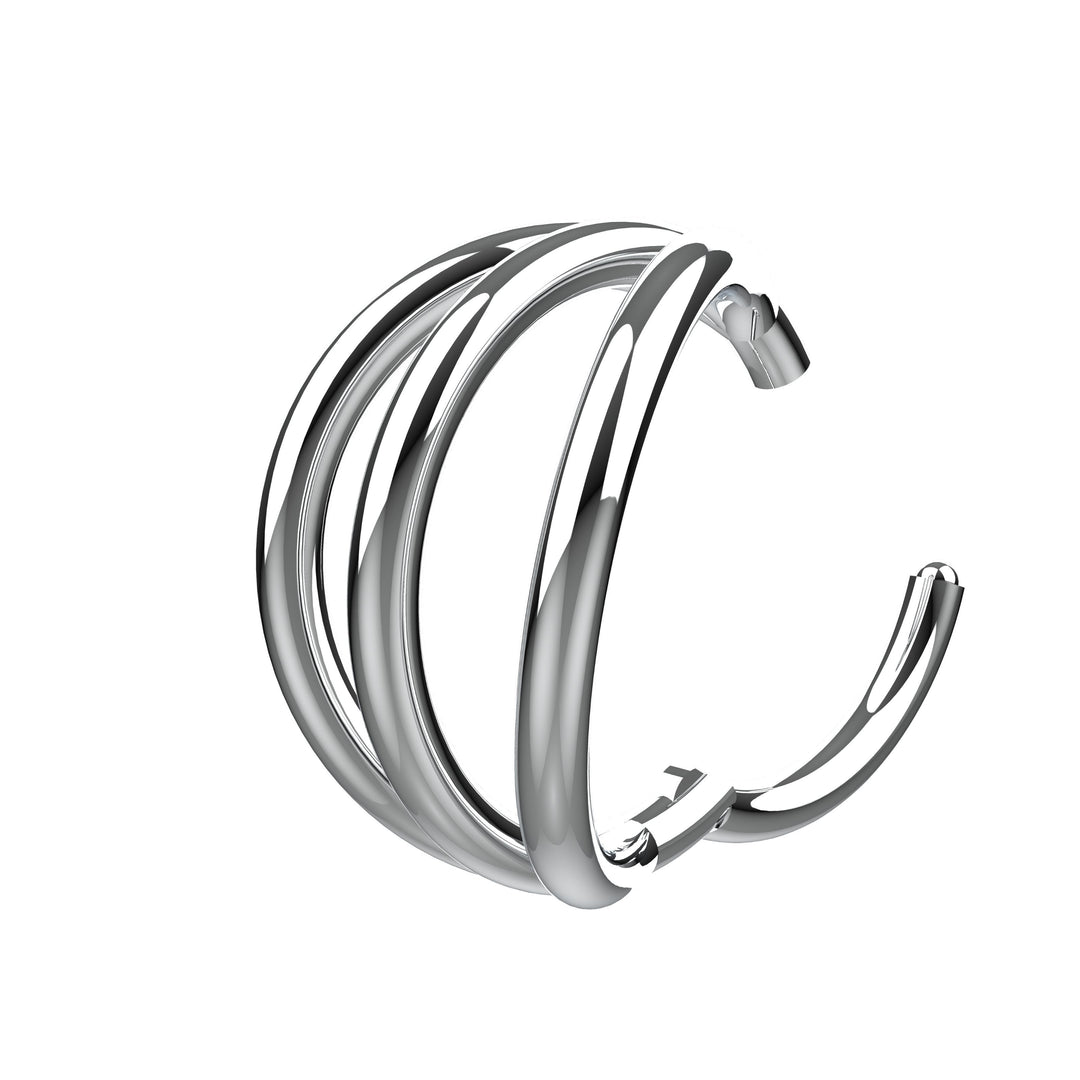 Dainty gold nose ring clicker hoop – elegant piercing