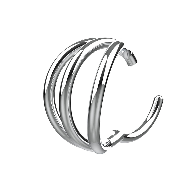 Dainty gold nose ring clicker hoop – elegant piercing