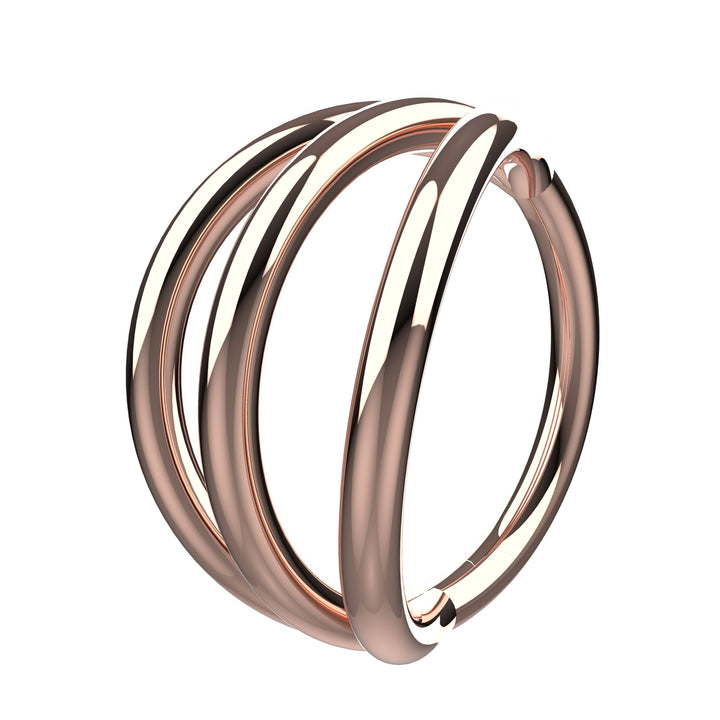 Minimalist gold clicker hoop – nose jewelry for women