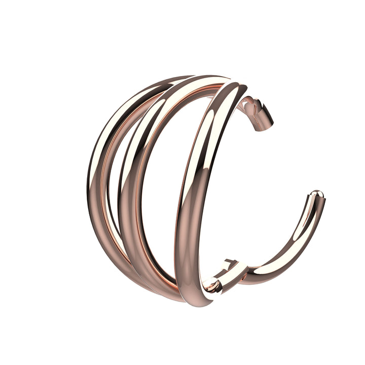 Gold hoop nose ring clicker – elegant women’s nose jewelry
