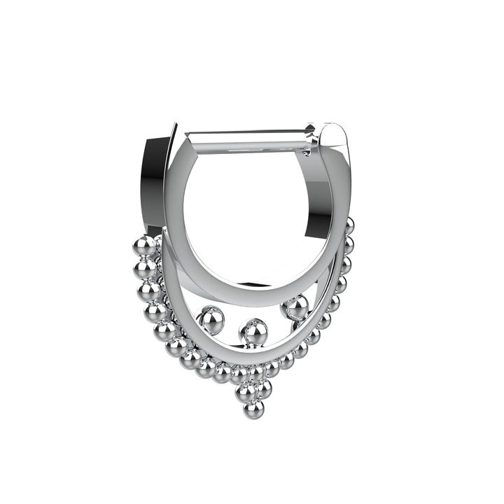 Clicker Septum Ring for Women – Nose Ring Hoop, Nose Piercing Jewelry, Minimal Everyday Style