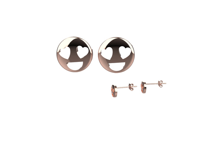 Emoji Stud Gold Earrings – Cute Dainty Earrings