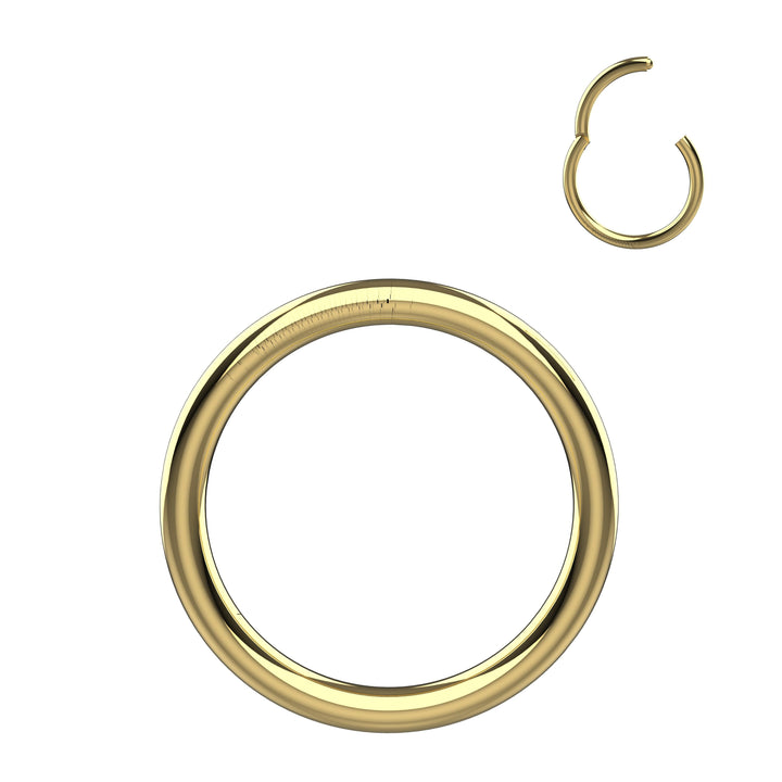  unique clicker ring for septum or nostril