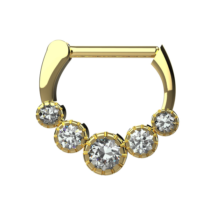 Gold Septum Rings – Clicker Nose Ring Piercing Jewelry for Women