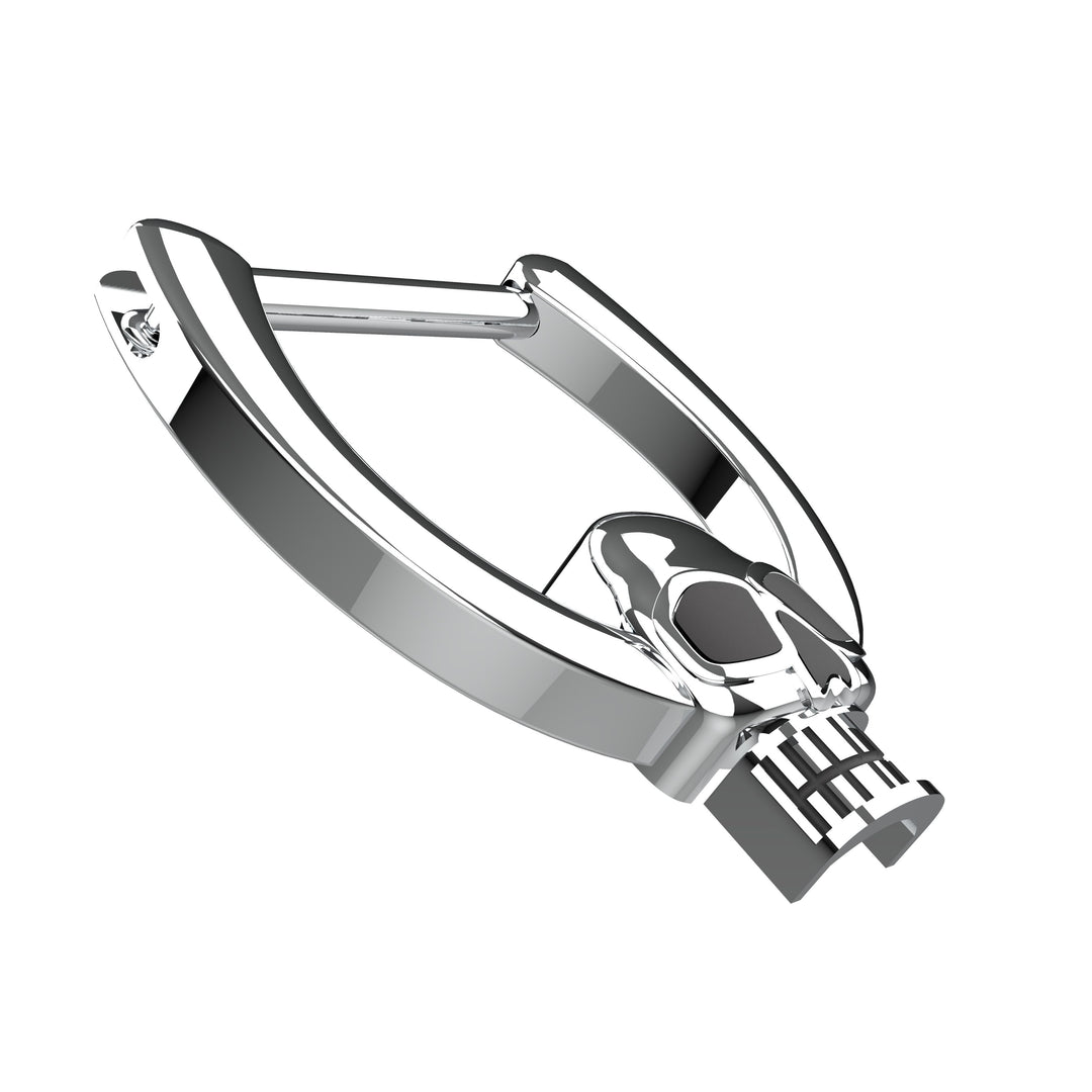 Skull Septum Clicker Nose Ring – Gothic Nose Piercing Jewelry for Women, Tribal Hoop Design