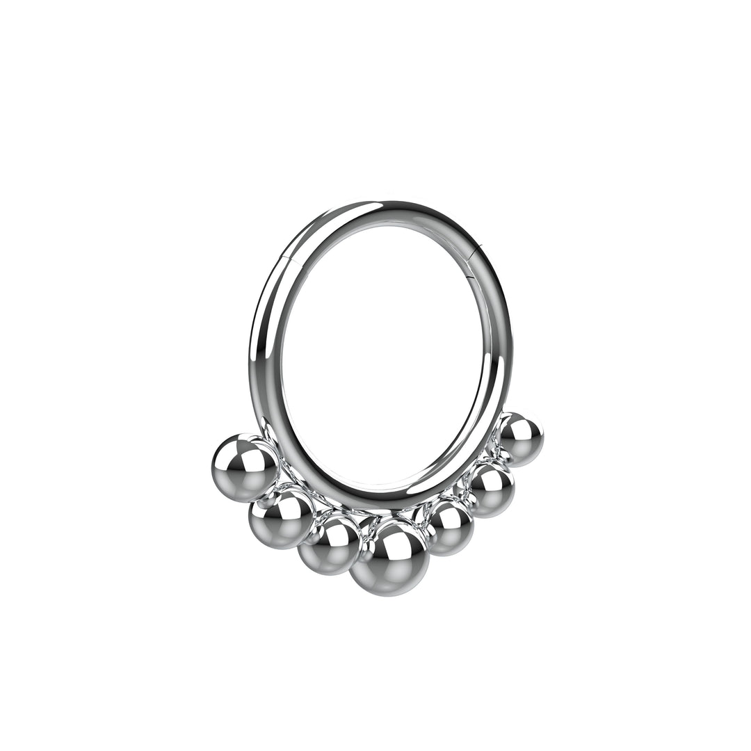 Spiral Septum Clicker Nose Ring | Silver Nose Jewelry