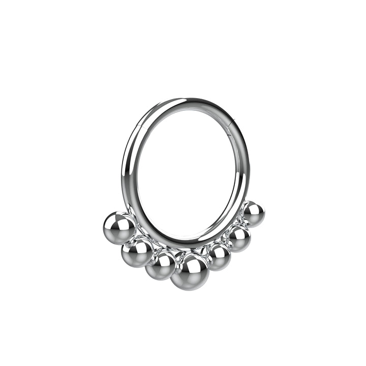 Spiral Septum Clicker Nose Ring | Silver Nose Jewelry