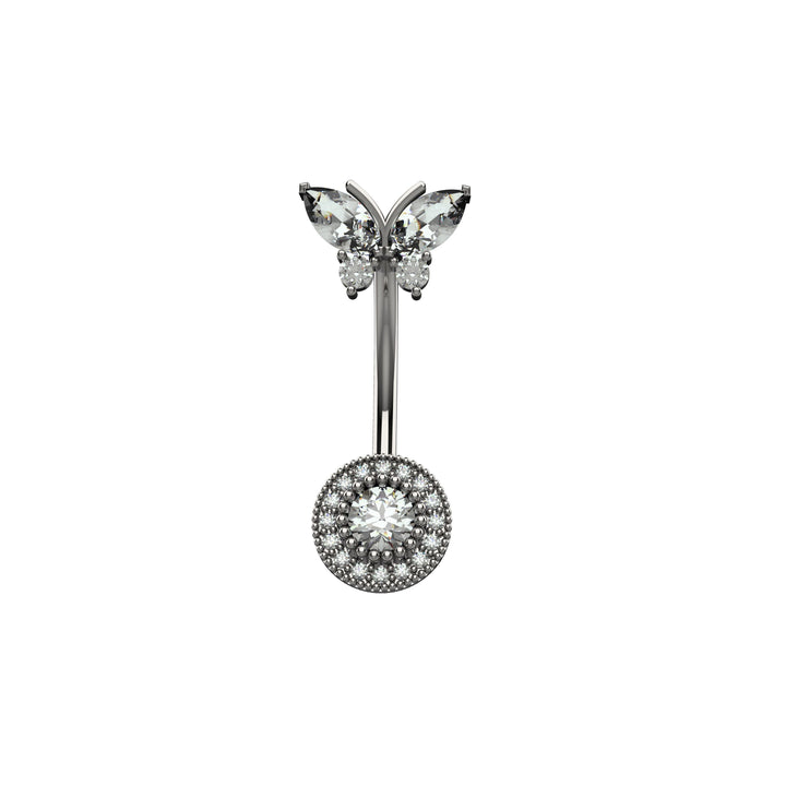 Dainty belly ring – minimal gold hoop for navel