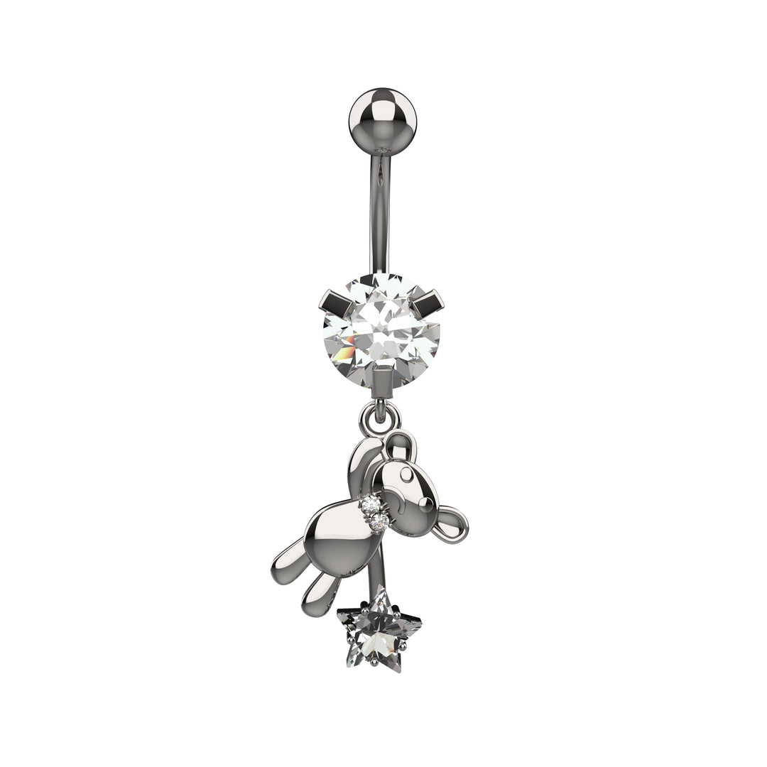 Belly button piercing jewelry – gold ring style