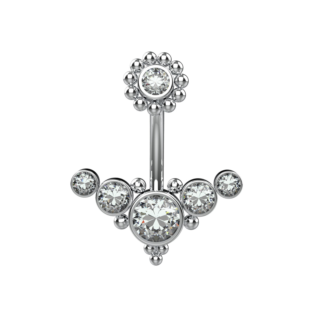 Floating belly ring – 14 gauge body jewelry
