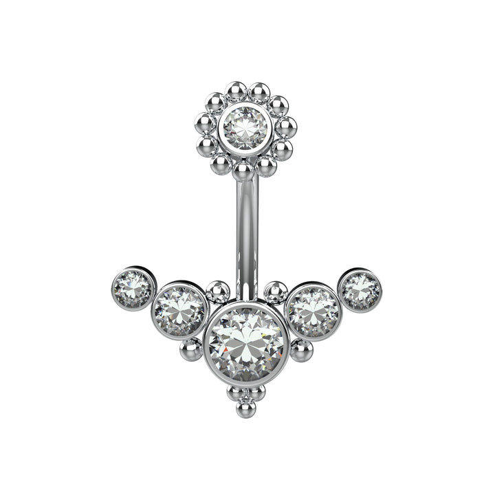 Floating belly ring – 14 gauge body jewelry
