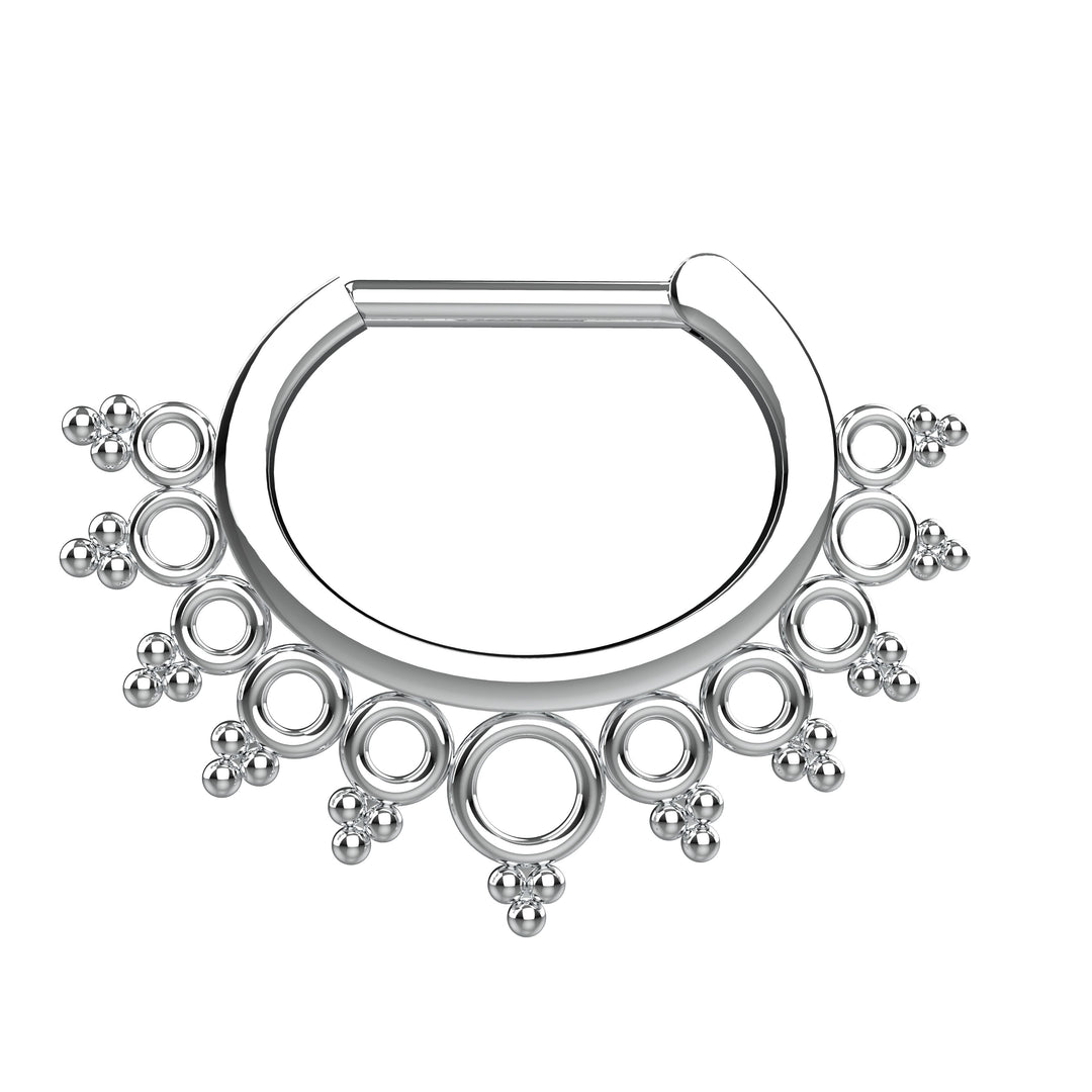 Septum Clicker Nose Ring for Women | Minimalist Septum Piercing Jewelry