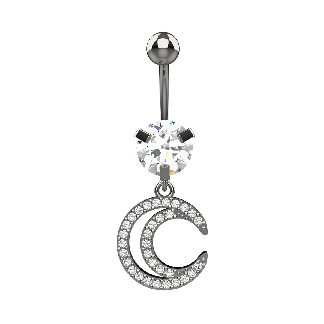 Elegant belly button rings – floating navel ring design