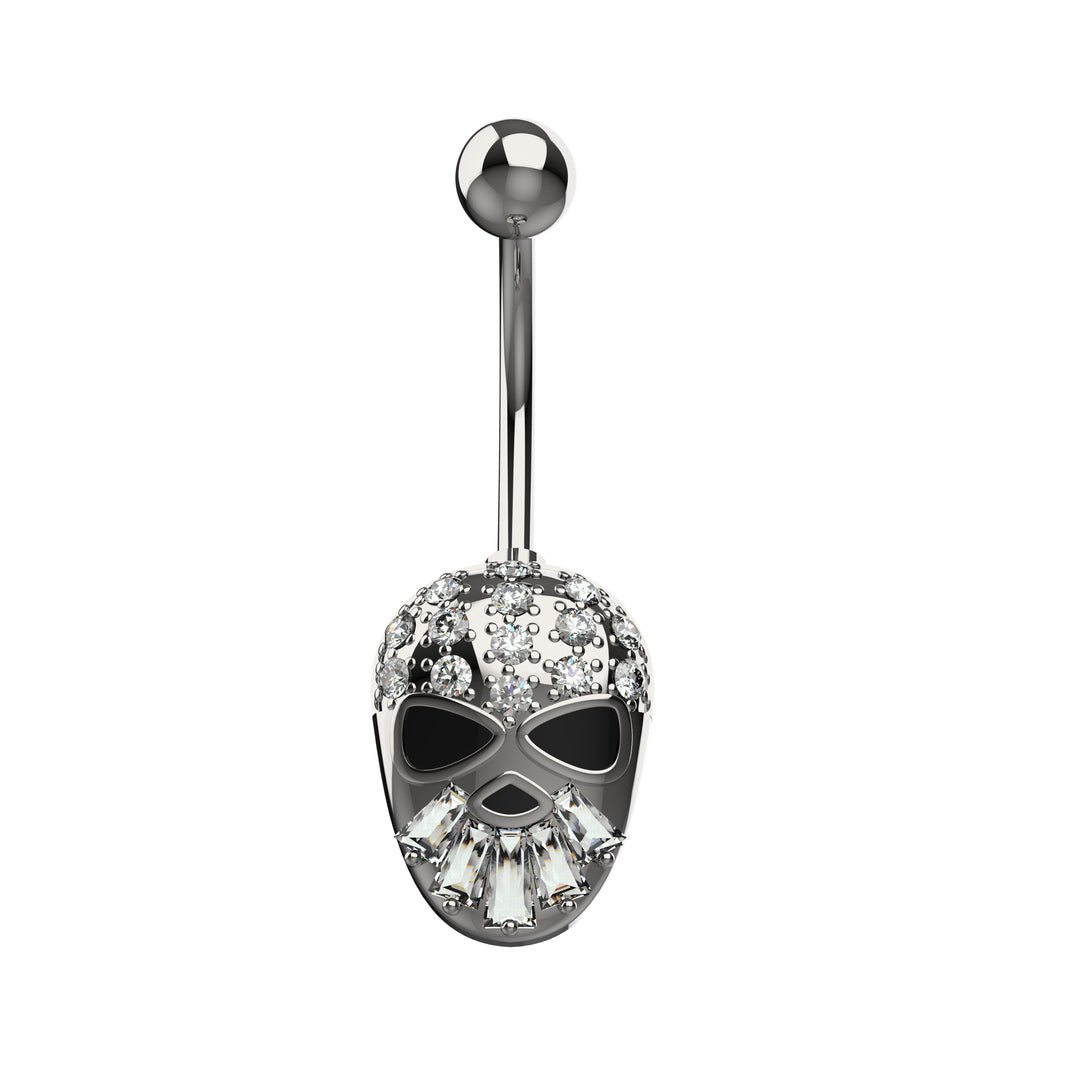Floating navel jewelry in gold  & silver