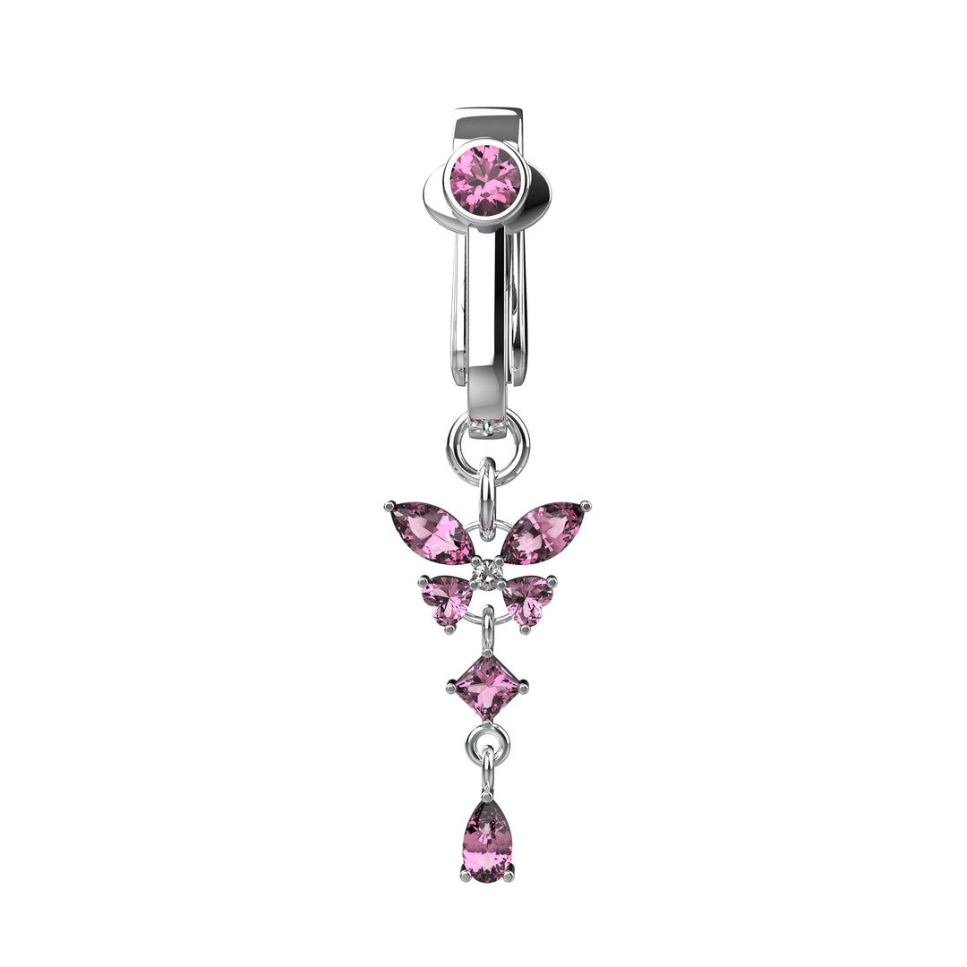 Non piercing belly button ring for women