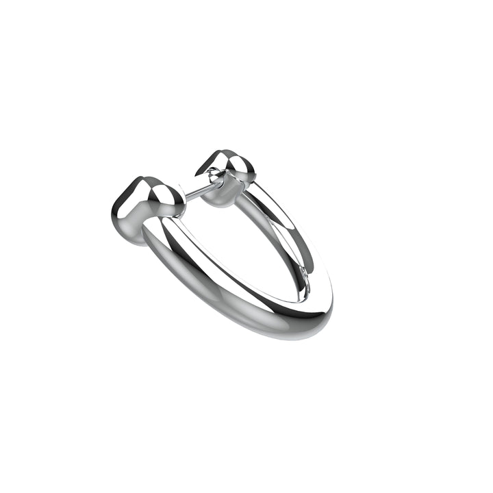 minimal septum jewelry hoop - simple nose ring horseshoe design